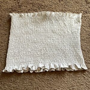 XL (but fits like a medium) white marci tube top